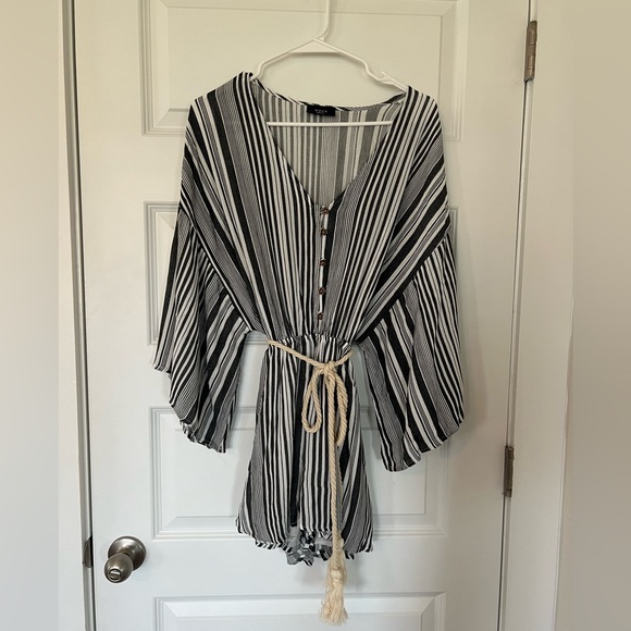 VICI Striped Rope Tie Romper - Picture 4 of 8